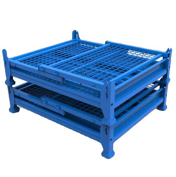 Scatola impilabile in rete di ferro