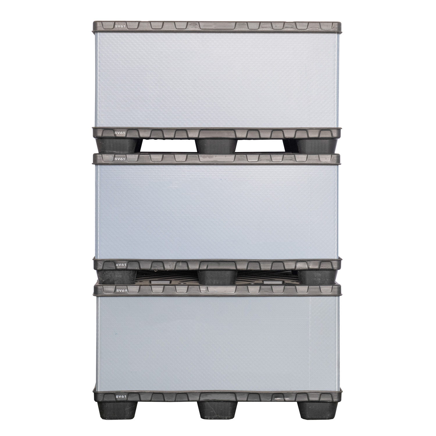 Scatole pallet in plastica impilabili