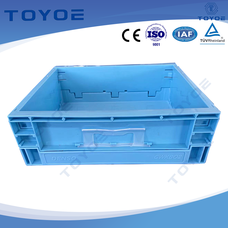 Scatole di pallet in plastica con fodera fissa di memoria di parti di plastica.
