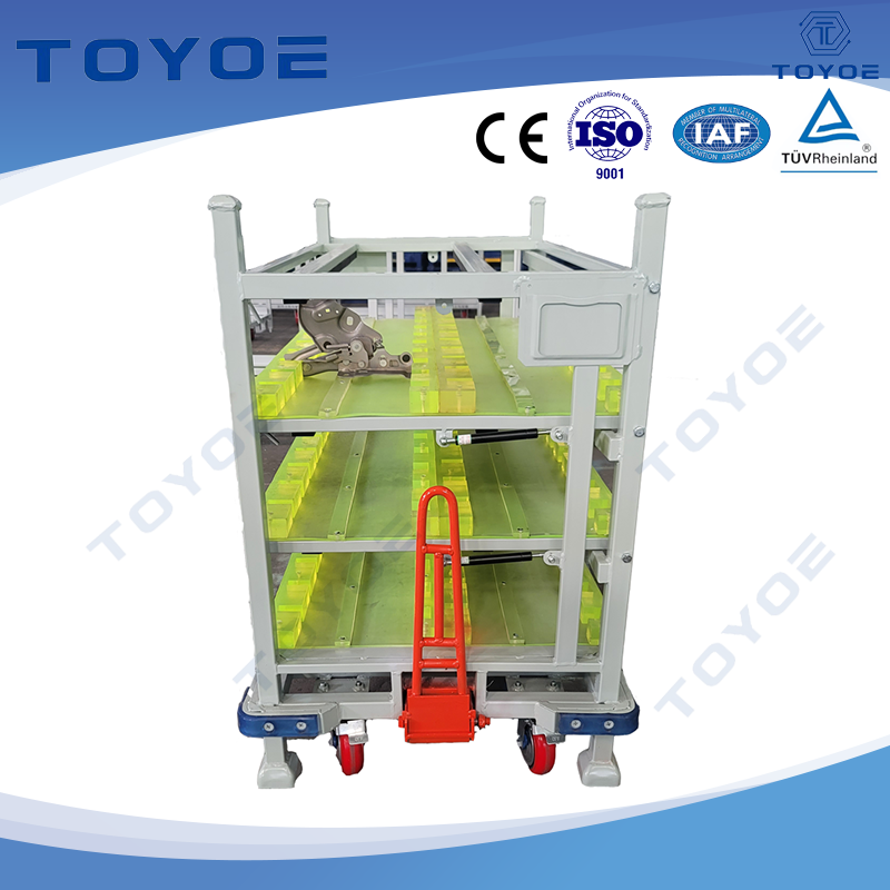 Pulley alla base del rack: perfetta per il trasporto della batteria.