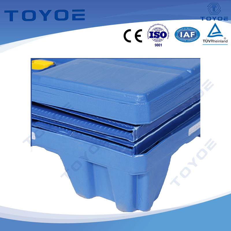 Contenitori di pallet pieghevoli Blue HDPE Tag RFID all'ingrosso