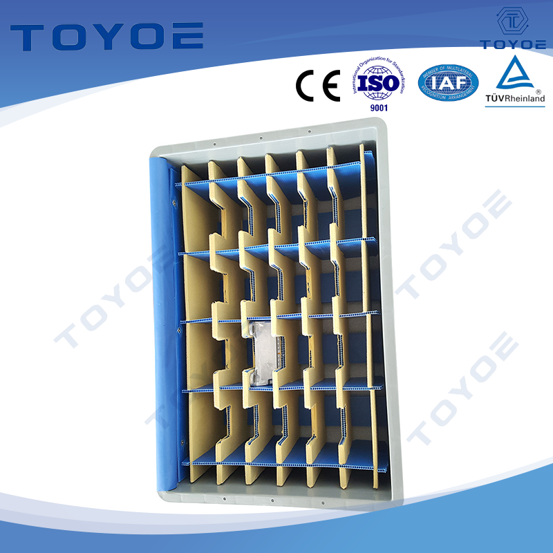 Cassetta degli strumenti pieghevole HDPE blu