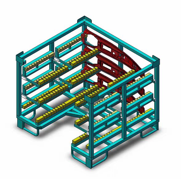 Rack di materiale di stoccaggio dedicato per celle a batteria di catl