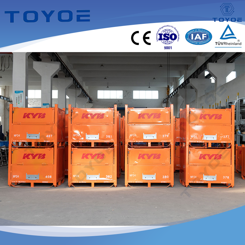 Raccumi metallici personalizzabili, pieghevoli e impilabili con opzioni di logo piccoli batch.