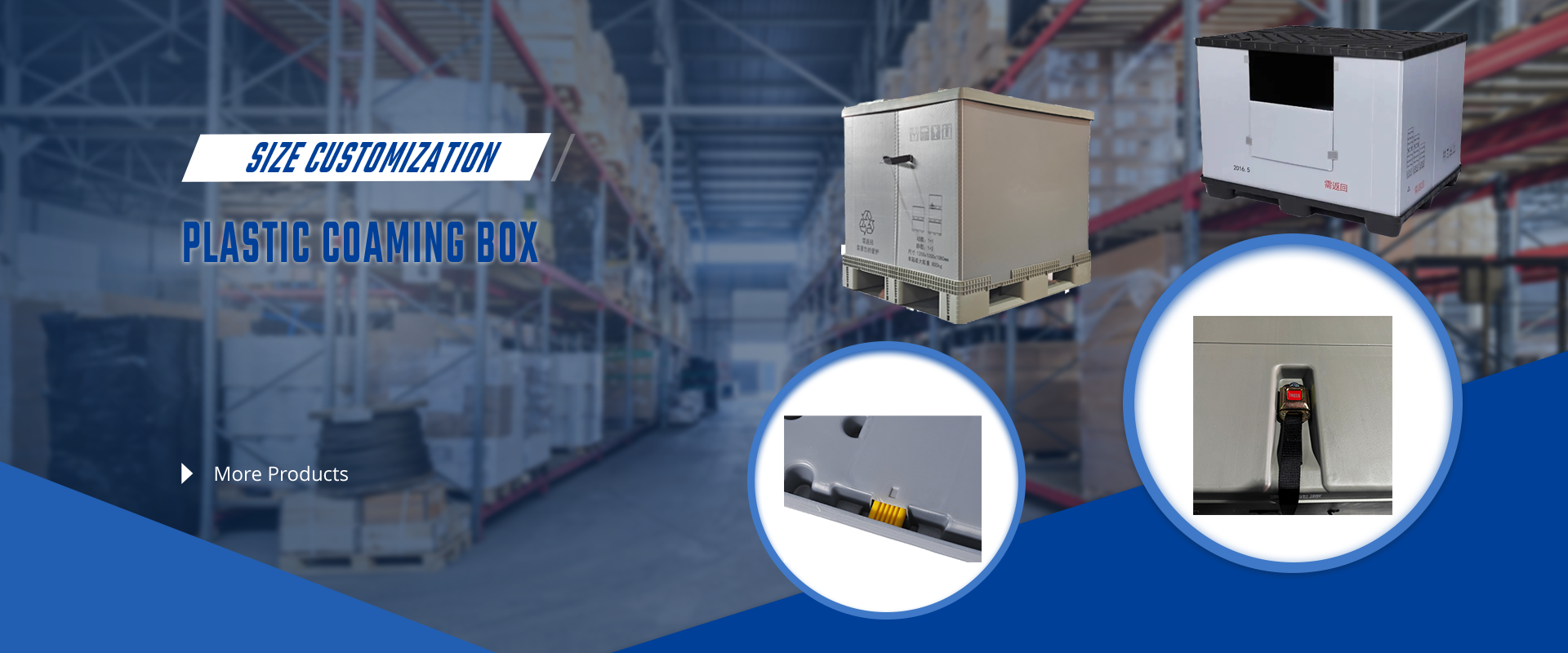 Dettagli degli accessori per box pallet