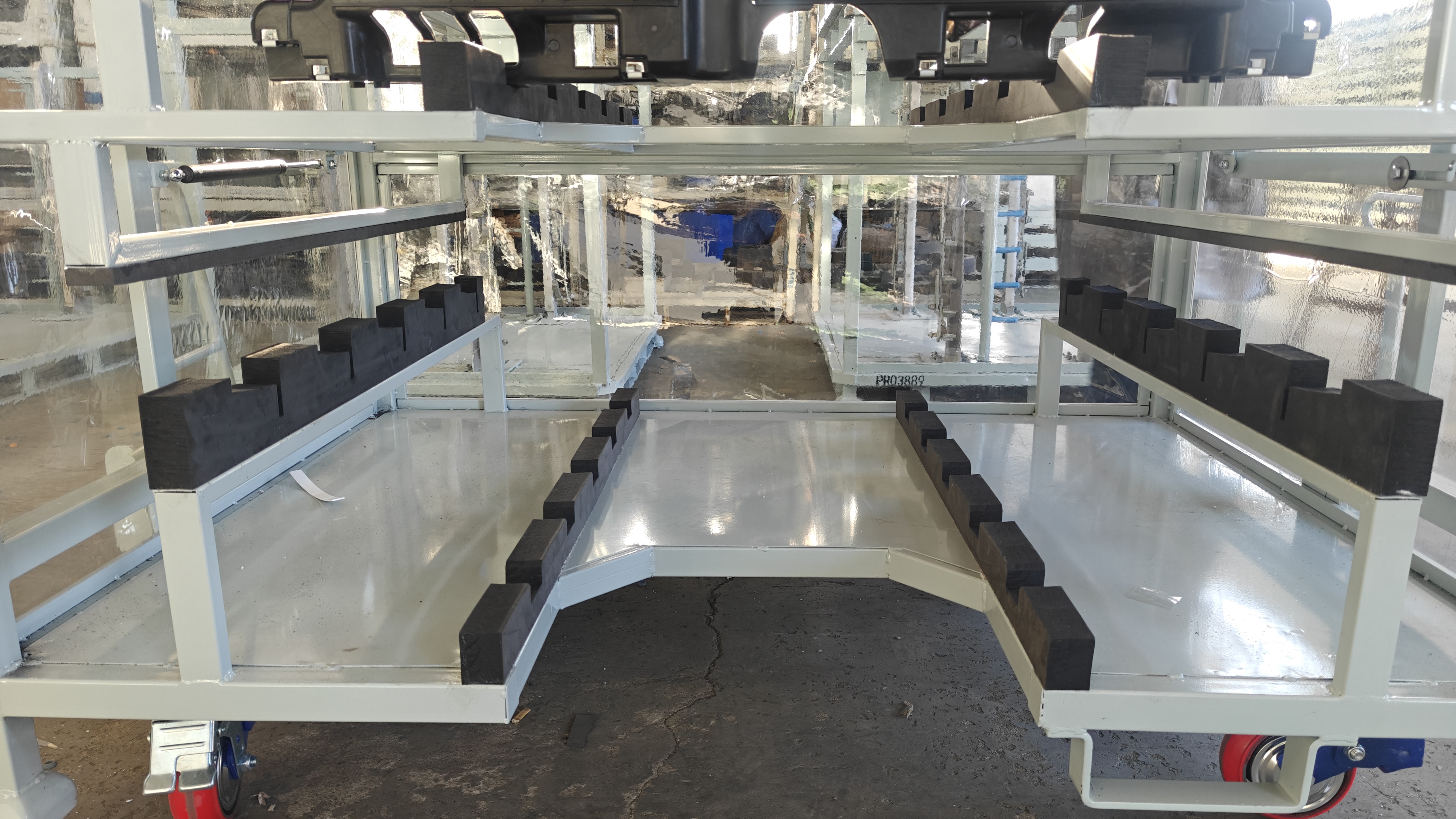 Scaffali per pallet per impieghi pesanti con accessibilità del carrello elevatore