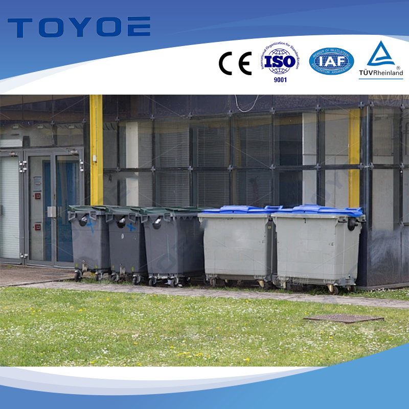 Riciclatore a doppio scomparto per esterni