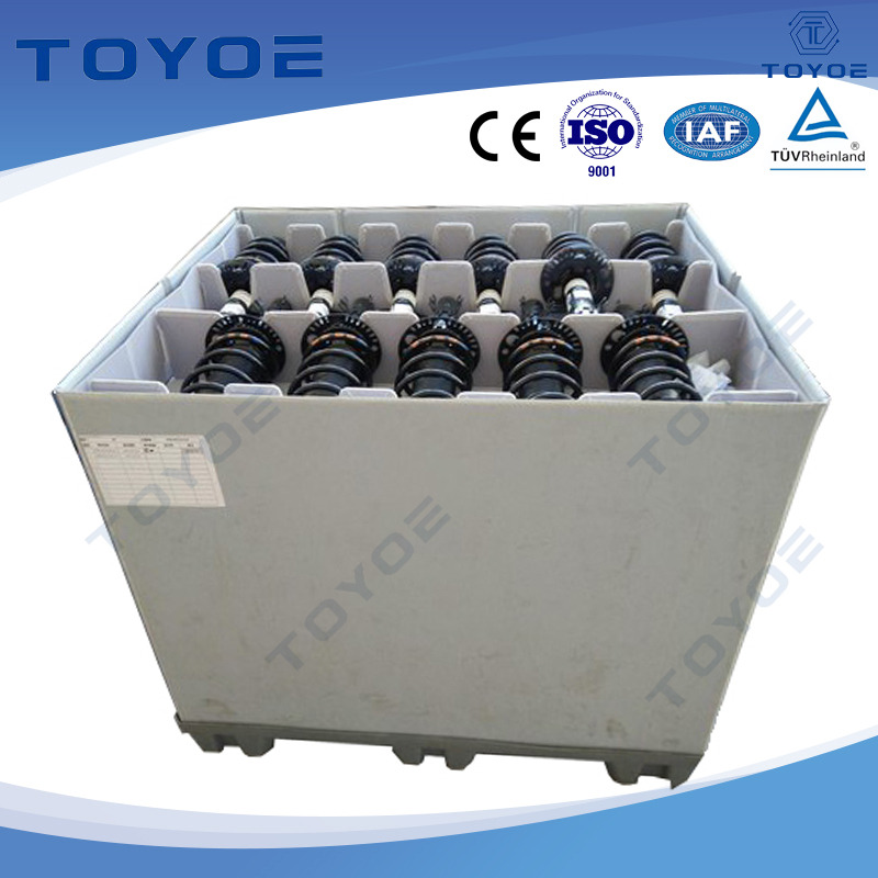 Scatole di pallet di plastica quadrate, compatibili con contenitori per ammortizzatore.